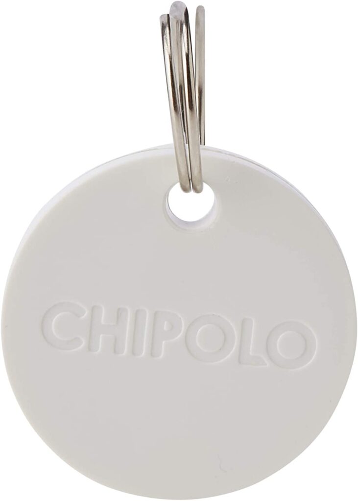 Chipolo Plus Smart Keyring Item Finder Bluetooth Tracker - Pearl White