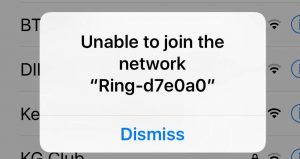 Ring won't connect wifi