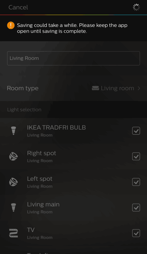 Adding bulbs to rooms